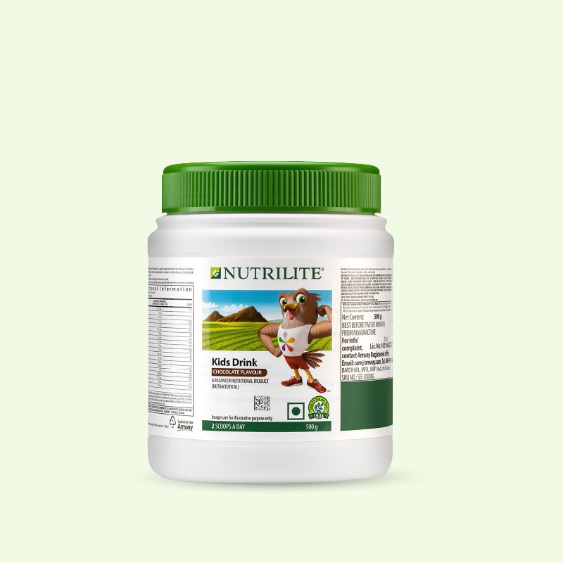 Nutrilite Kids Drink Chocolate Flavour (500 gm) | Amway India