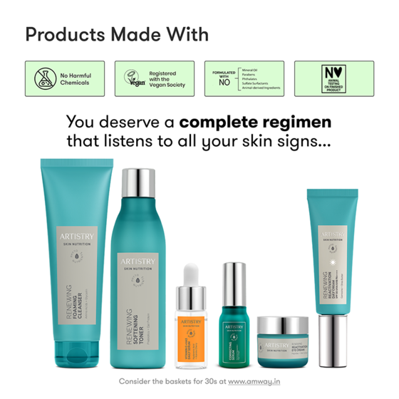 Dry Skin* Morning Cleanser Toner Moisturizer for 30s