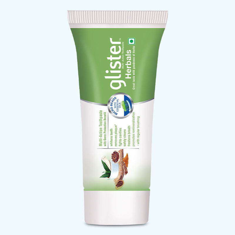 glister toothpaste herbal