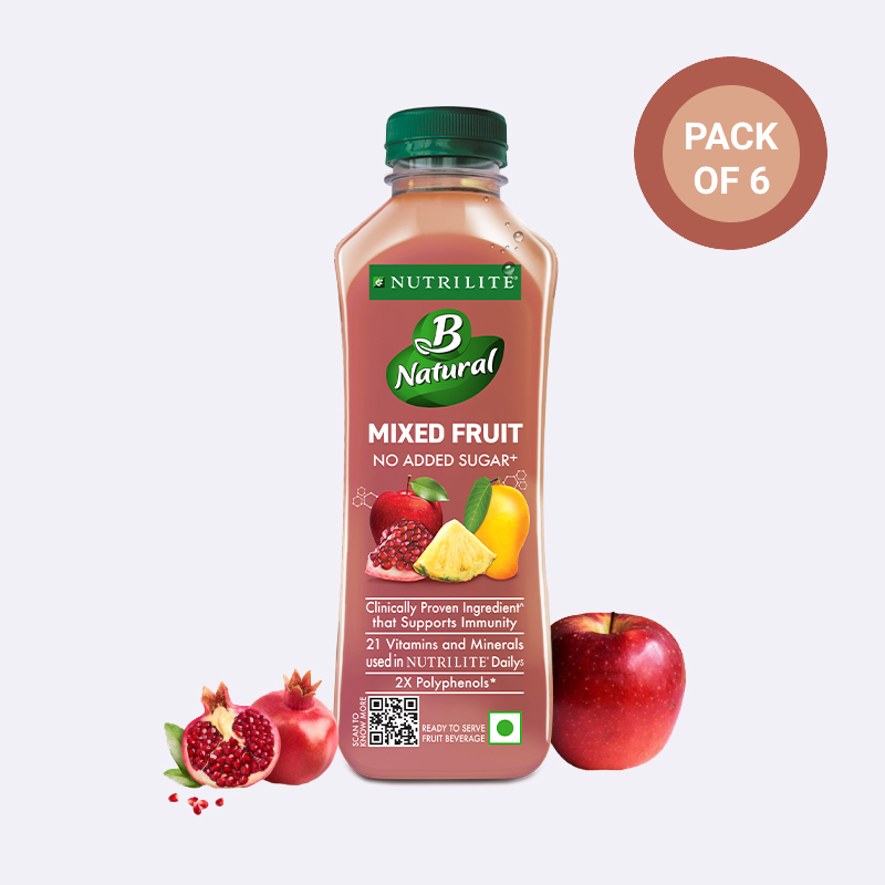 Nutrilite B NATURAL Mixed Fruit Juice (No Added Sugar) | Support Immunity