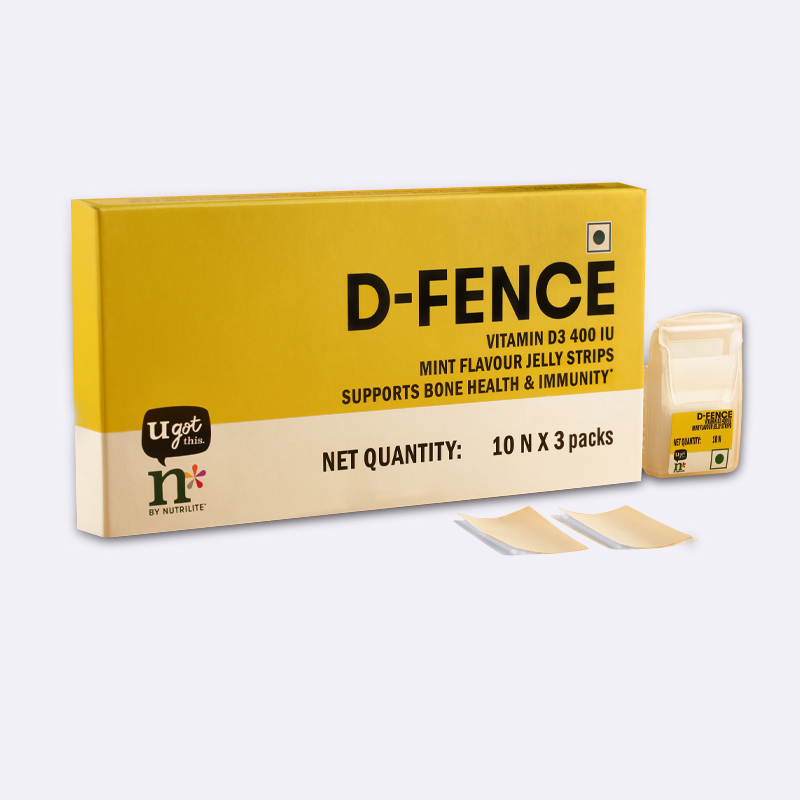 Nutrilite D-Fence Vitamin D3 400 IU Jelly Strips (Pack of 2)
