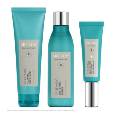 Oily Skin* Morning Cleanser Toner Moisturizer for 30s