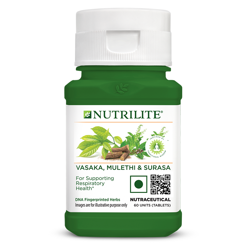 Buy Nutrilite Vasaka, Mulethi & Surasa Tablet | Amway India