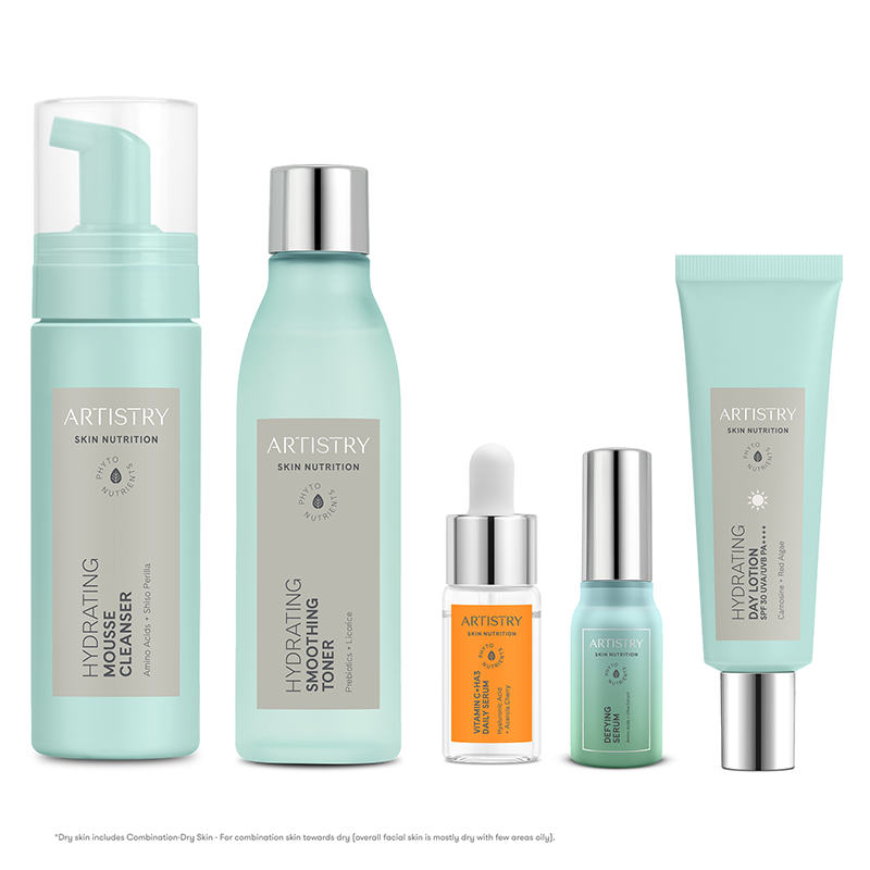 Dry Skin* Morning Cleanser Toner Serums Moisturizer for 20s