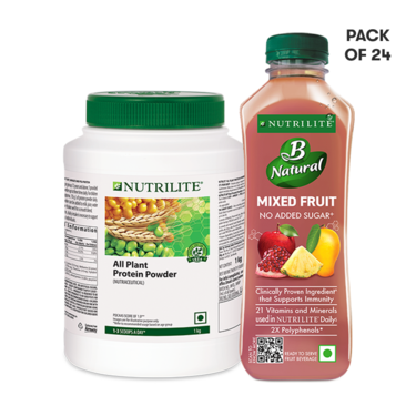 All Plant Protein 1kg with Nutrilite B Natural Mixed Fruit