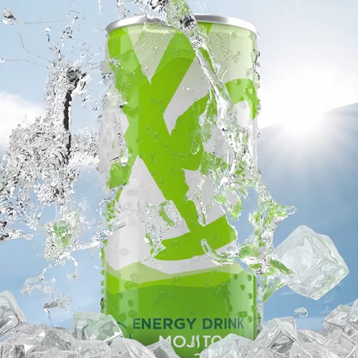 XS Energy Drink Mojito 250 ml x 4 Cans with Zero Sugar Amway India