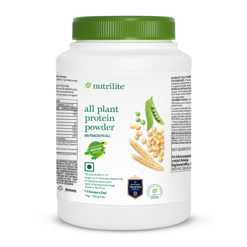 Buy Nutrilite Plant Based Protein Powder | Amway India